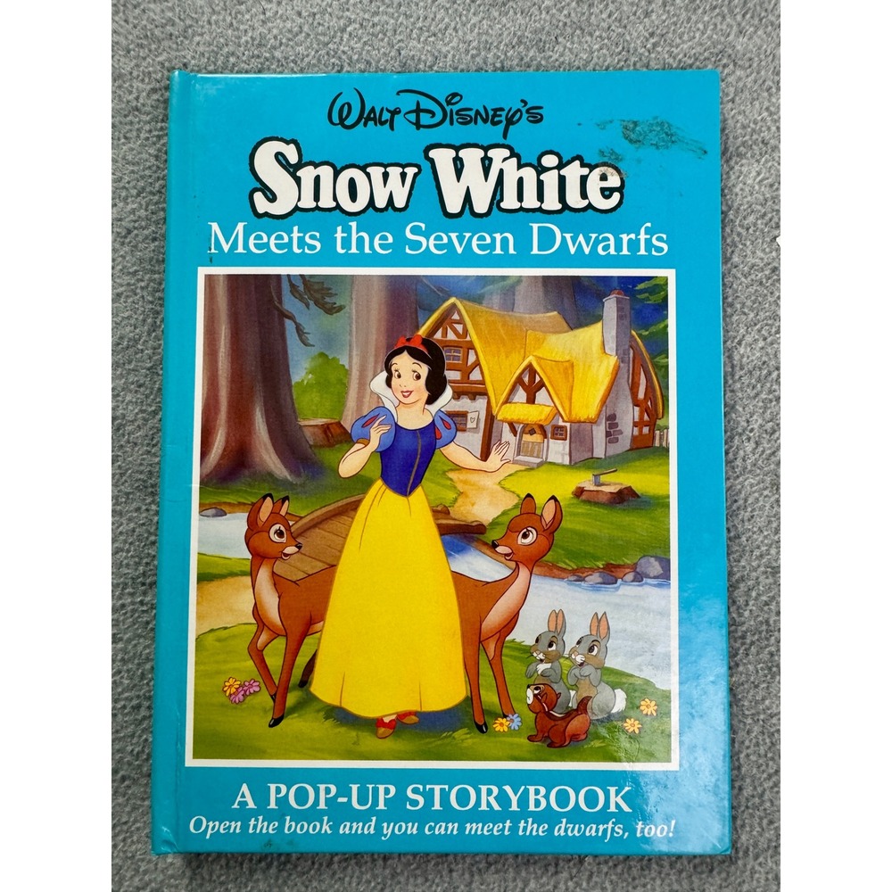 Walt Disney Snow White Meets the Seven Dwarfs Pop-Up Storybook Mouse Works 1990s